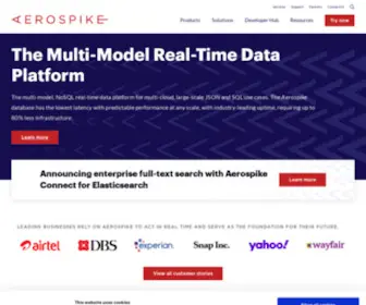 Aerospike.com(The massively scalable) Screenshot
