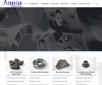 Aerostarmfg.com(Aerostar Manufacturing) Screenshot