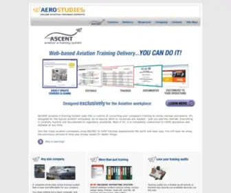 Aerostudies.com(Web Based Aviation Training Delivery) Screenshot