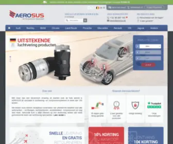 Aerosus.be(Luchtveringsystemen en luchtvering onderdelen) Screenshot