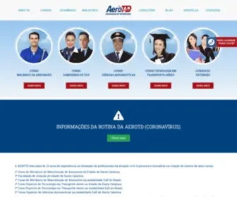 Aerotd.com.br(AEROTD Faculdade de Tecnologia) Screenshot