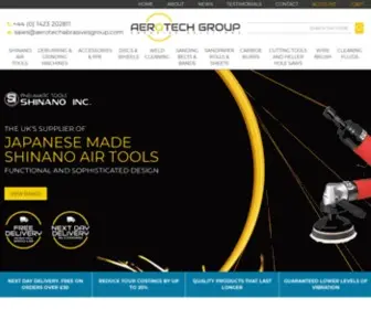 Aerotechabrasivesgroup.com(Abrasives, Shinano Air Tools & Consumables) Screenshot