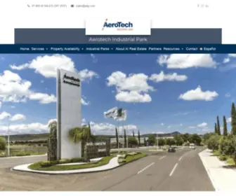 Aerotechindustrialpark.com(Aerotech Industrial Park in Querétaro) Screenshot