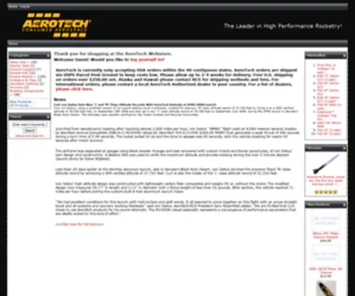 Aerotechstore.com(Aerotech/quest division) Screenshot