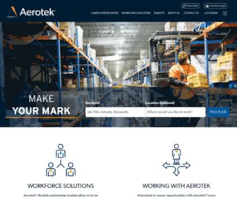 Aerotek.com(Aerotek Recruiting and Staffing) Screenshot
