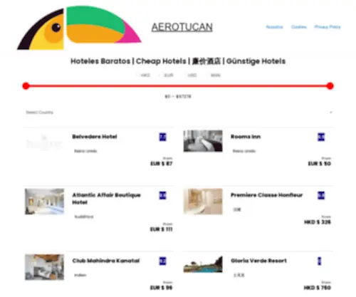 Aerotucan.com.mx(廉价酒店) Screenshot