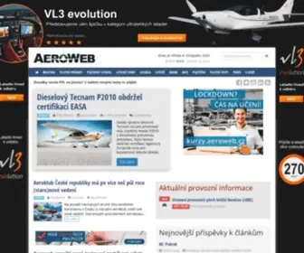 Aeroweb.cz(Letectví) Screenshot