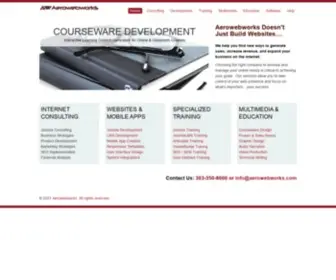 Aerowebworks.com(Website design) Screenshot