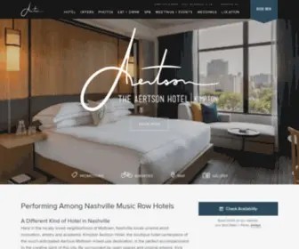 Aertsonhotel.com(Hotels in Nashville) Screenshot