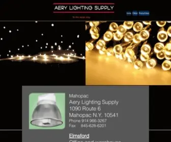 Aerylighting.com(Aery Lighting Supply) Screenshot