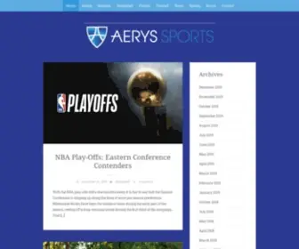 Aeryssports.com(Aerys sports) Screenshot