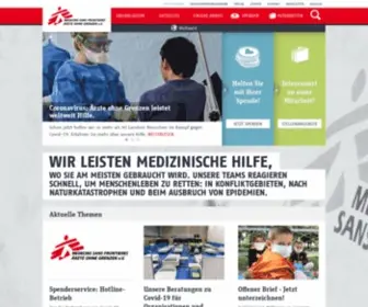 Aerzte-Ohne-Grenzen.de(Ärzte ohne Grenzen) Screenshot
