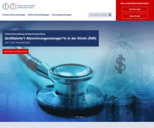 Aerzte-Wirtschafts-Institut.de(Willkommen im Ärzte und Apotheker) Screenshot