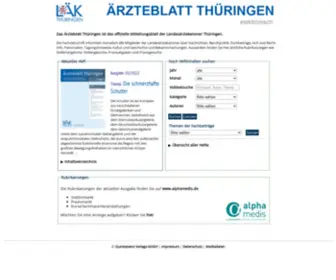 Aerzteblatt-Thueringen.de(Ärzteblatt) Screenshot