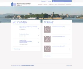Aerztekammer-Koblenz.de(Bezirksärztekammer) Screenshot