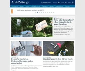 Aerztezeitung.de(Ärzte Zeitung) Screenshot