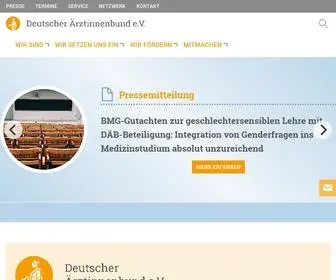 Aerztinnenbund.de(Deutscher Ärztinnenbund e.V) Screenshot