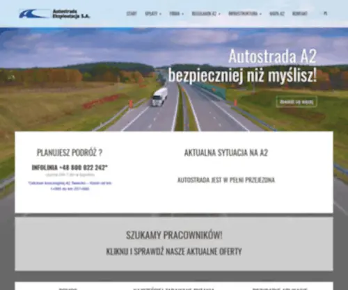Aesa.pl(Autostrada Eksploatacja SA) Screenshot