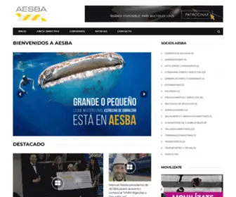 Aesba.com(Asociación de Empresas de Servicios de la Bahía de Algeciras) Screenshot