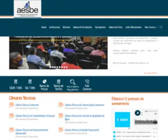 Aesbe.org.br(Associação das Empresas de Saneamento Básico Estaduais) Screenshot