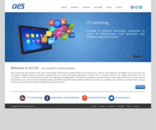 Aesbiz.com(AES Business Solutions) Screenshot