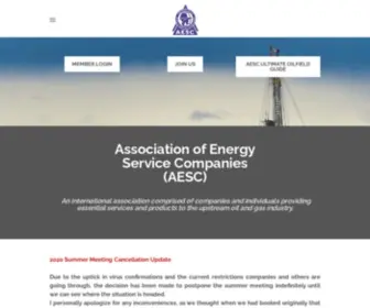 Aesc.net(Association of Energy Service Companies) Screenshot
