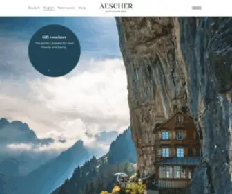 Aescher.ch(Berggasthaus Aescher) Screenshot