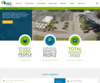 Aes.com(AES is a global energy company) Screenshot