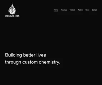 Aesculatech.com(Custom Engineered Adaptable Smart Materials) Screenshot