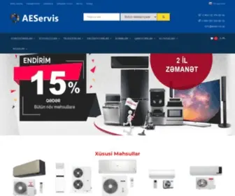 Aeservis.az(Kondisioner, Kombi, Soyuducu, Paltaryuyan) Screenshot