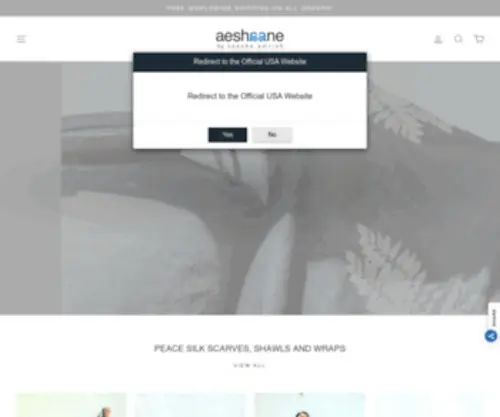 Aeshaane.com(Magento) Screenshot