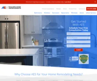 Aeshome.us(AES Builder & Home Improvements Inc Baltimore MD) Screenshot