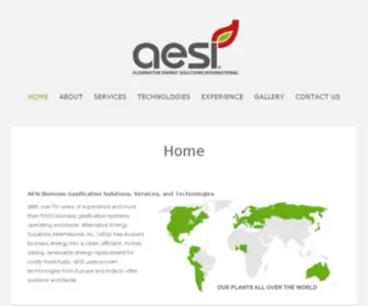 Aesintl.net(AESI Biomass Gasification Solutions) Screenshot