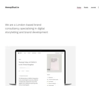 Aesopstud.io(Works) Screenshot