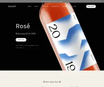 Aesopwines.com(AESOP) Screenshot