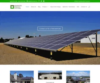 Aesrenew.com(Solar Energy Systems by Advanced Energy Systems) Screenshot