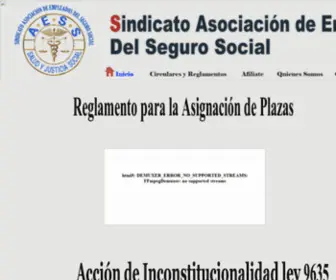 Aesscr.com(Sindicato AESS) Screenshot