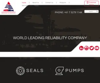 Aesseal.net.au(AESSEAL Australia Pty Ltd) Screenshot