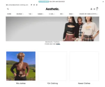 Aesthetic-Clothing.com(Aesthetic Clothing) Screenshot