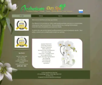 Aestheticaredayspa.com(Most Comfortable Spa in Cambridge) Screenshot