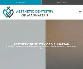 AesthetiCDentistryofmanhattan.com(Aesthetic Dentistry of Manhattan) Screenshot