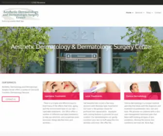 AesthetiCDermatology.net(Aesthetic Dermatology & Dermatologic Surgery Center) Screenshot