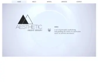 AestheticmusicGroup.com(Aesthetic) Screenshot