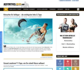 Aesthetics-Blog.com(Fitness-Lifestyle, Training & Ernährung) Screenshot