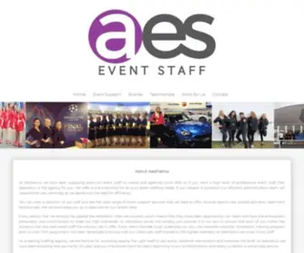 Aesthetics.co.uk(Aesthetics Event Staff) Screenshot