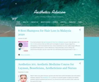 Aestheticsadvisor.com(Aesthetics Advisor) Screenshot