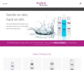 Aestheticscienceskincare.com(Aesthetic Science Skincare & Epiwave Ultrasonic) Screenshot