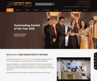 Aestheticsmilesindia.com(Dr Ritika Arora) Screenshot