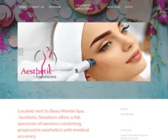 Aestheticsolutionsks.com(Aesthetic Solutions) Screenshot