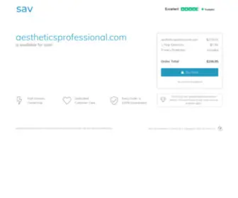 Aestheticsprofessional.com(The premium domain name) Screenshot